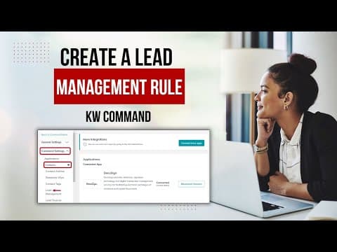 Create a Lead Management Rule for Incoming Leads in KW Command