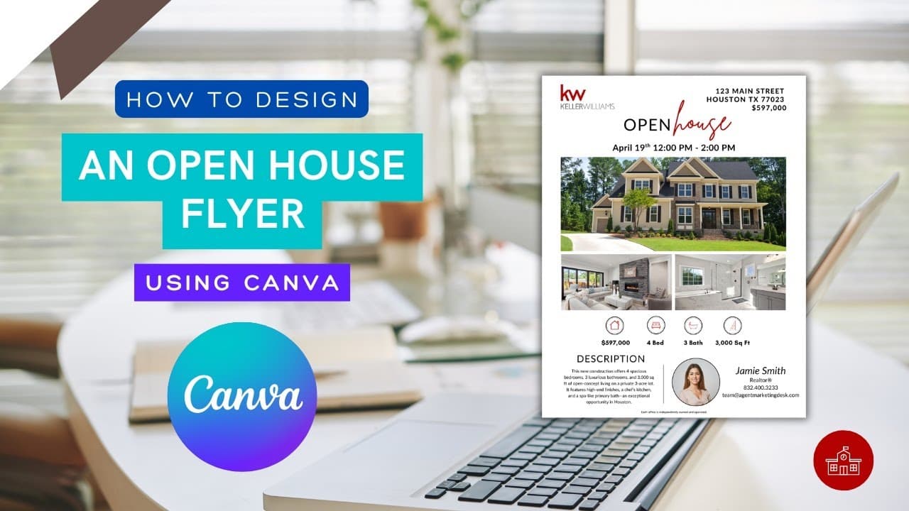 Why Real Estate Agents Should Use Canva to Create Open House Flyers