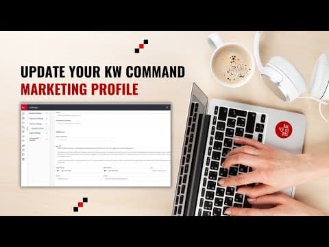 How to Update Your Marketing Profile in KW Command (Step-by-Step for Agents)