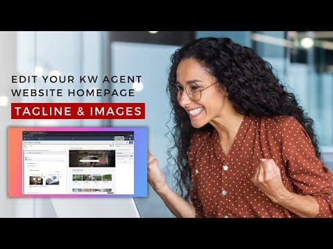 How to Update Your KW Command Agent Website: Add a Tagline & Update Images