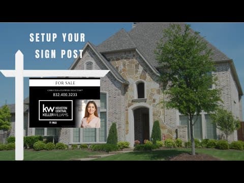 How to Properly Set Up a Real Estate Sign Post & Display Your For Sale Sign